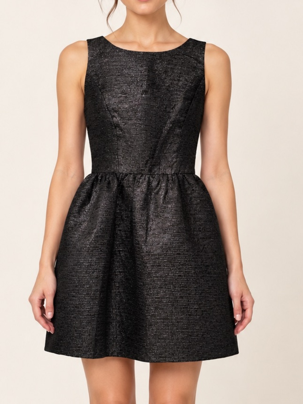 Kensie Black Shimmer Sleeveless Party Dress